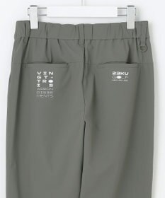 定価24970円 新品タグ付 23区ゴルフ キレイめテーパードパンツ ネイビーM TIGORA ティゴラ ゴルフウェア 楽ポケパンツ 秋 冬 変形千鳥柄