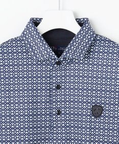 23区GOLF 【MEN】モノグラム総柄長袖ポロシャツ