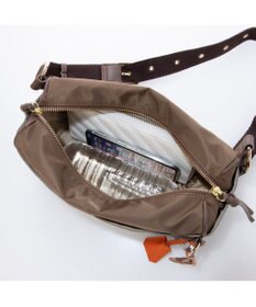 UNBILLION ペルケ perche / 牛革×ナイロンチェンジベルトキーチャームショルダー