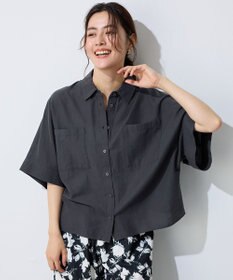 ANY 【手洗い可】コットンリネンブラウス
