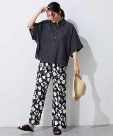 ANY 【手洗い可】コットンリネンブラウス