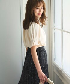 Feroux 【洗える】リボンスキッパー ブラウス