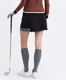23区GOLF 【WOMEN】カノコダンボールスカート シワになりにくい ブラック系