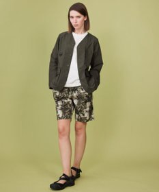 JOSEPH ABBOUD MOUNTAIN 【軽量】ハイパワーストレッチカルゼ ノーカラーアウトドアブルゾン