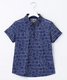 23区GOLF 盛夏対応のマルチ機能【接触冷感・UVケア・吸水速乾】【WOMEN】総ロゴ カノコシャツ