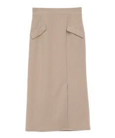 Green Parks きれいシルエット　フラップ付きナロースカート