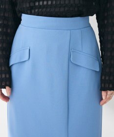 Green Parks きれいシルエット　フラップ付きナロースカート