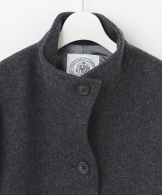J.PRESS LADIES L ショートビーバー スタンドカラー コート
