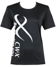 CW-X 【UNISEX】 CW-X トップス Ｔシャツ 半袖 3分袖 Ｕネック メッシュ素材 UVカット率90%以上(本体) ユニセックス DLR235 /ワコール