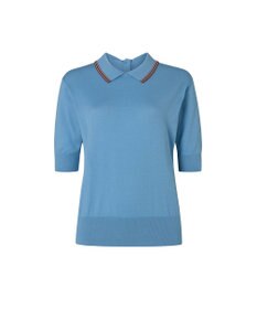 DAKS John Smedley for DAKS ハウスストライプ襟付きトップス