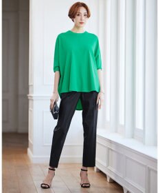 ICB 【接触冷感・洗える】エステルラミーチンツ テーパードパンツ