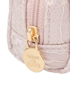 Maison de FLEUR レースサテンパールビジューロングポーチ