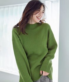 ANY 【6色展開】ラムウールハイネックニット