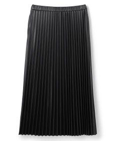 UNFILO 【野呂佳代さん着用】フェイクレザー プリーツスカート