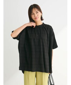 Green Parks インド綿 チェックドビーブラウス