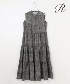 23区 L 【R(アール)】ジオメトリックペイズリープリント ワンピース