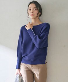 ANY SIS 【洗える・セットアップ可】アンチピリングドルマン畔 ニット