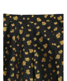 Green Parks タック入りジャガードキュロットパンツ