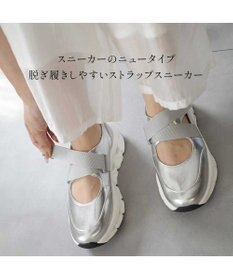 Pointer 日本製 本革ストラップスニーカー