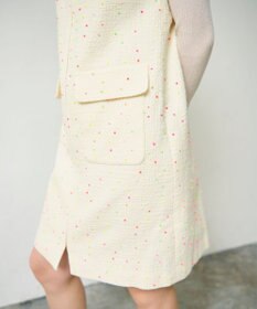 GRACE CONTINENTAL ネオンドットジャガードワンピース