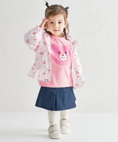 MIKI HOUSE HOT BISCUITS 【80-120cm】キャビット×さくらんぼ 総柄ウインドブレーカー