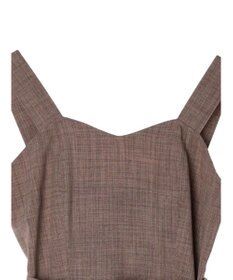 earth music&ecology ベルト付きパネルラインワンピース