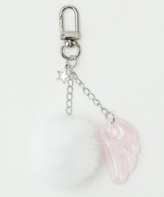 WEGO ファーエンジェルキーホルダー