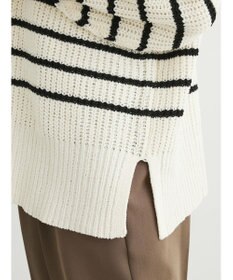 Green Parks ｍｏｋｏモール畦編みモックネックプルオーバー