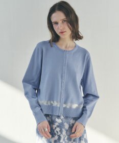 YECCA VECCA シアーMIXカーディガン