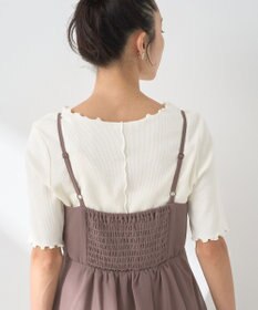 earth music&ecology アシンメトリーティアードワンピース