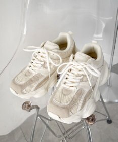 WEGO メッシュコンビ厚底スニーカー