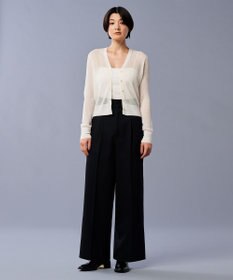 uncrave シアー リブ ニット カーディガン（uncrave STANDARD）