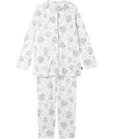 WACOAL ワコール_リラックス＆スリープ パジャマ 綿100%(本体) あったか 長袖 長ズボン ミントン レディース NDW456 /ワコール