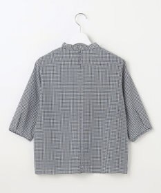 J.PRESS LADIES L 千鳥プリント フリル襟 カットソー