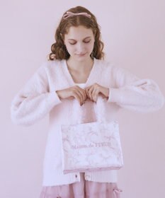 Maison de FLEUR ピンクマニアフリルスクエアトートSバッグ