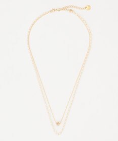 ANY SIS ロンデルパール調2連 ネックレス