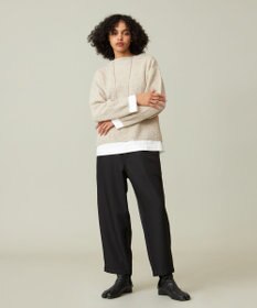 J.PRESS YORK STREET 【WOMEN】ウールカシミヤ ボトルネックショートニット