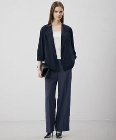 ICB L 【CLASSY.掲載・新色追加・WEB限定カラーあり】FluidBackSatin ワイドパンツ