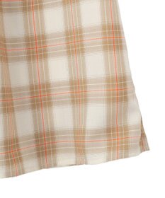 Green Parks イージーケアチェックボリュームスカート