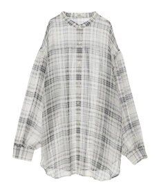 earth music&ecology シアーチェックシャツ