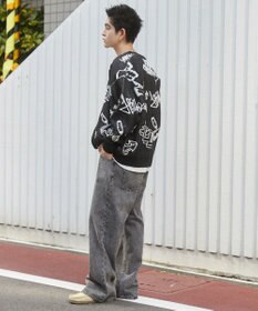 WEGO ベロアモールグラフィティカーディガン