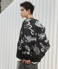 WEGO ベロアモールグラフィティカーディガン