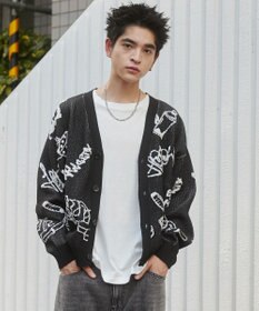 WEGO ベロアモールグラフィティカーディガン
