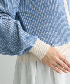 Green Parks 配色リブドッキングチュニック