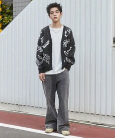 WEGO ベロアモールグラフィティカーディガン