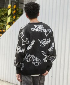 WEGO ベロアモールグラフィティカーディガン