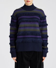 フリンジボーダー ハイネックニット / Paul Smith | ファッション通販