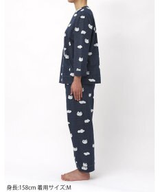 tsumori chisato SLEEP ツモリチサト パジャマ 綿100%(本体) ジャカード 8分袖 長袖 9分丈 レディース UDX218/ワコール