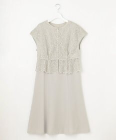 自由区 【カタログ掲載・洗える】レースブラウスコンビ ワンピース