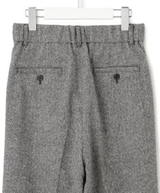 23区 シルクネップヘリンボーン ワイドパンツ